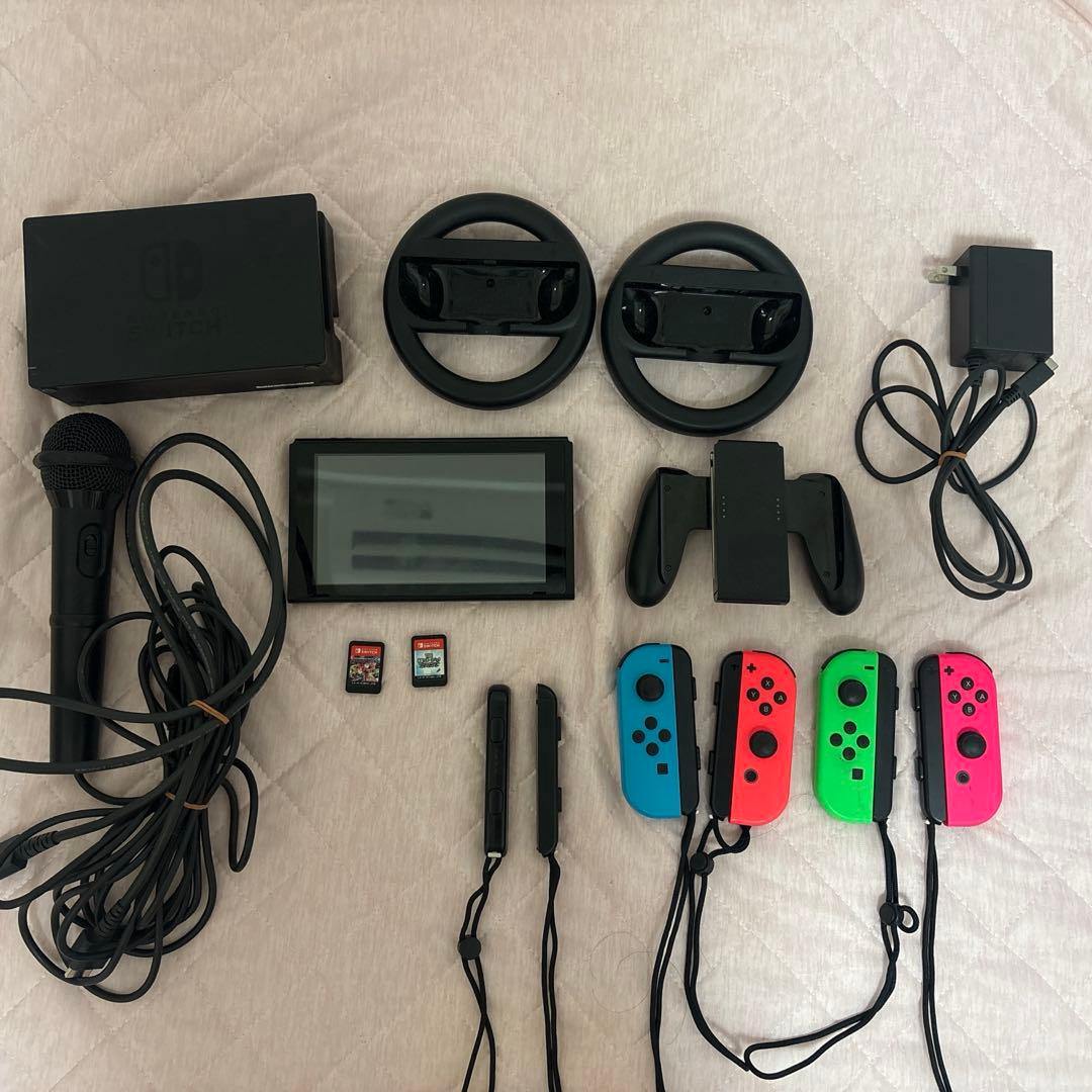 【美品】ニンテンドーSwitch 【マリオカートデラックス付き】 Nintendo Switch 『中古即納』{Switch} マリオカート8 デラックス