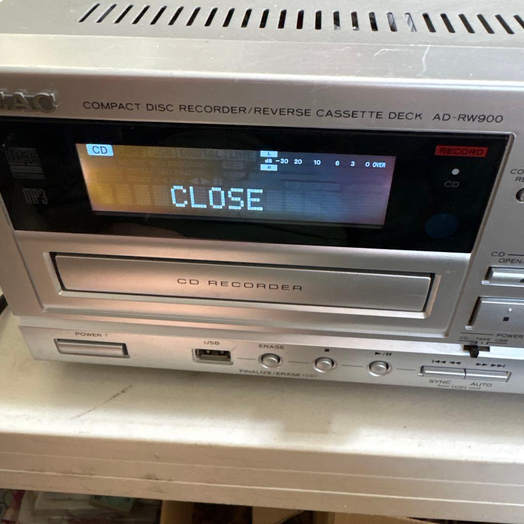 ジャンク　TEAC AD-RW900 S ティアック USB接続対応CDカセット