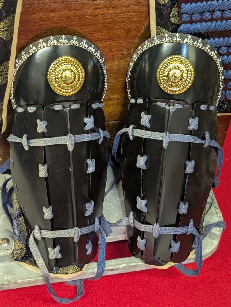 等身大 甲冑 鎧兜 鎧一式 甲冑 鎧櫃 鎧立付 面頰 青糸大縅鎧 伊達政宗
