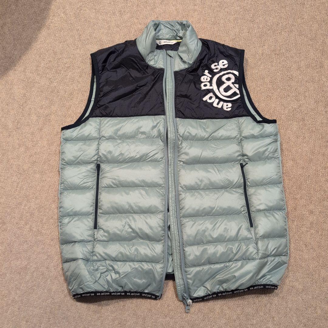 tetsu and per se オンもオフも サイズL 2回使用 and per se（アンパスィ） ゴルフ メンズ マシュマロジャージー長袖