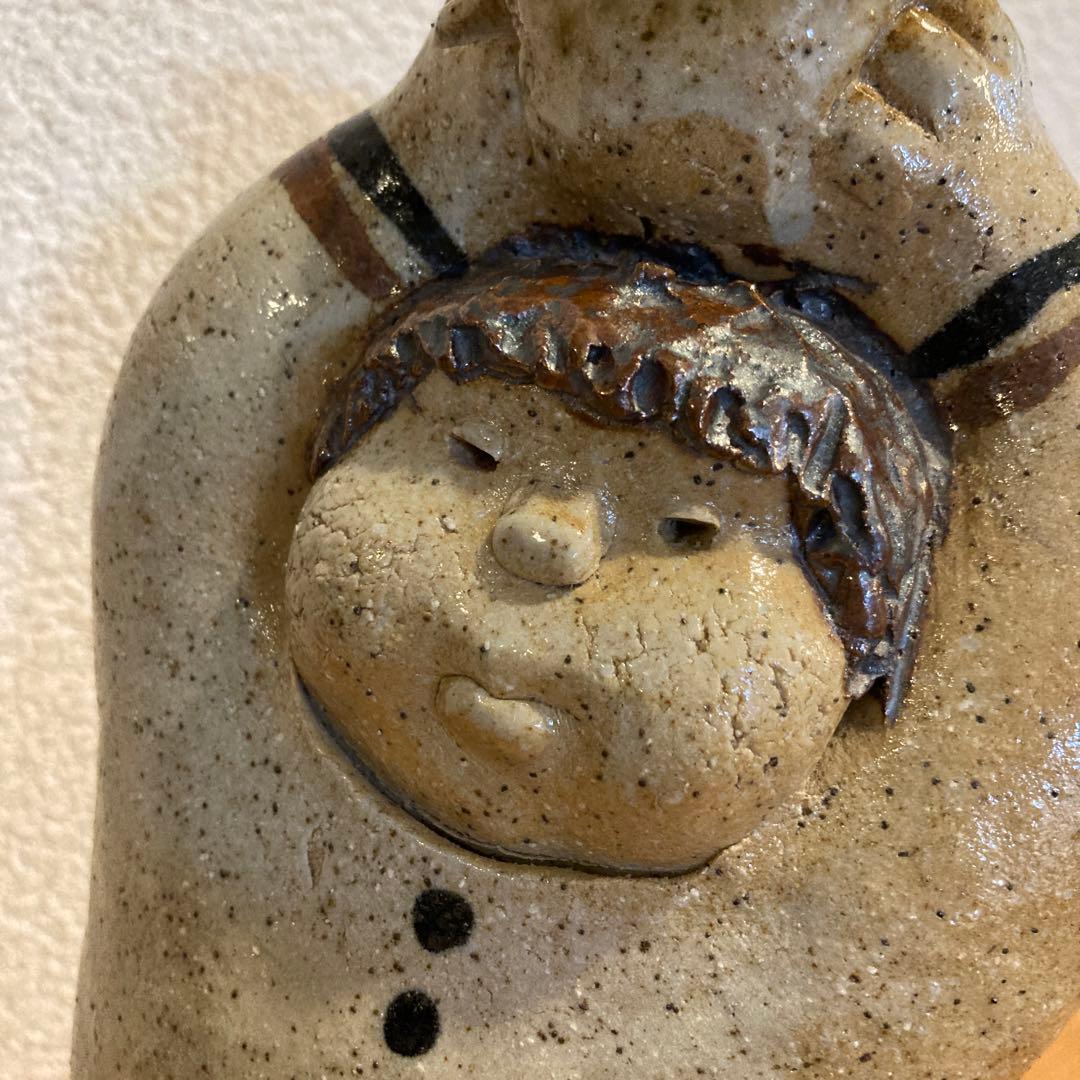 陶人形 阿部和唐 陶芸家 一点物 - メルカリ