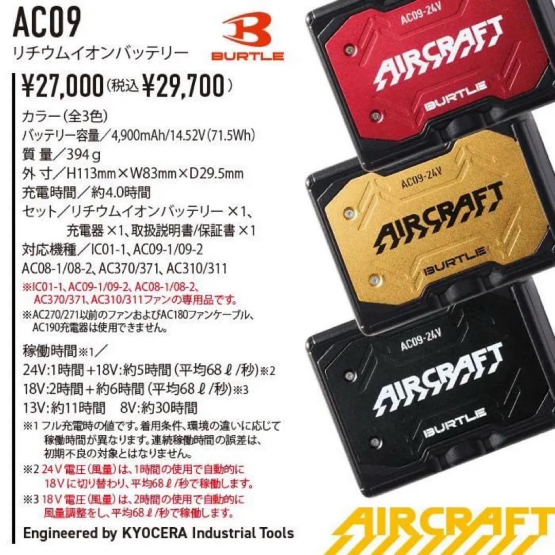 2025年バートル バッテリー＆ファンセット