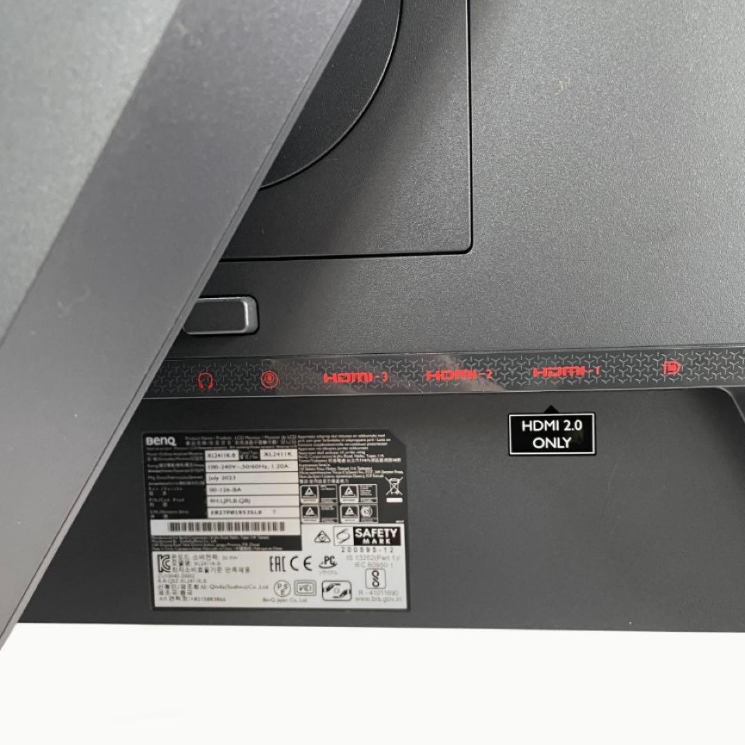良品　BenQ ゲーミングモニター XL2411K 144Hz(144fps)