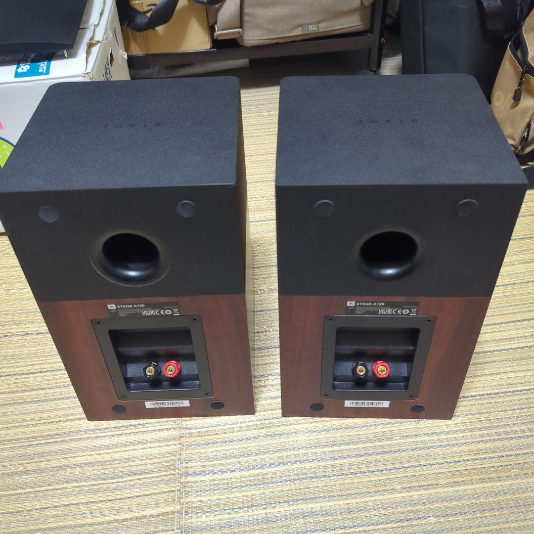 【美品】JBL STAGE A120 W ブックシェルフスピーカー　ウッド