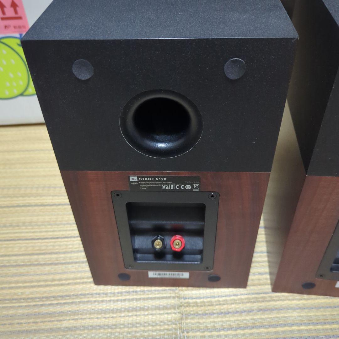 【美品】JBL STAGE A120 W ブックシェルフスピーカー　ウッド