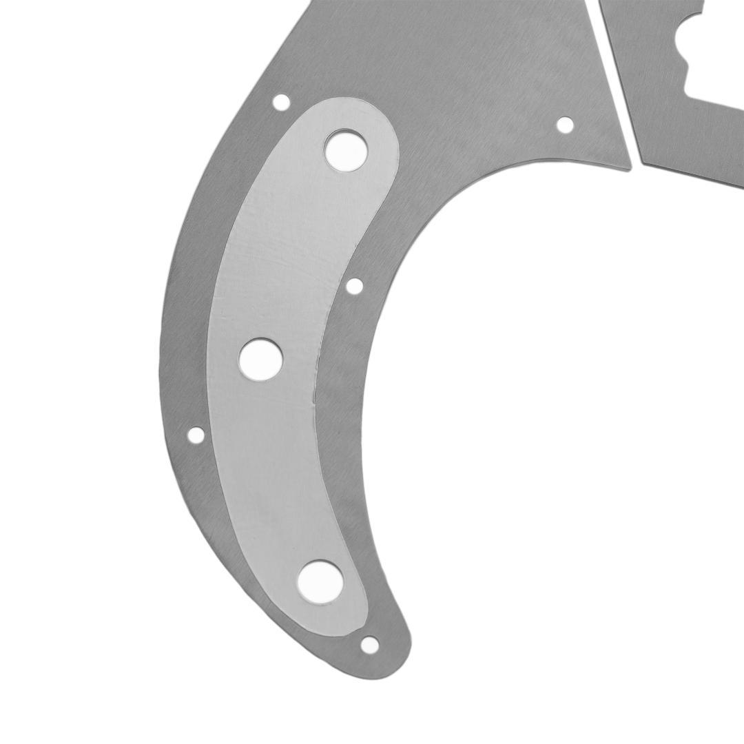 キズ有特価】プレシジョンベースアノダイズドピックガード銀Lotustorks