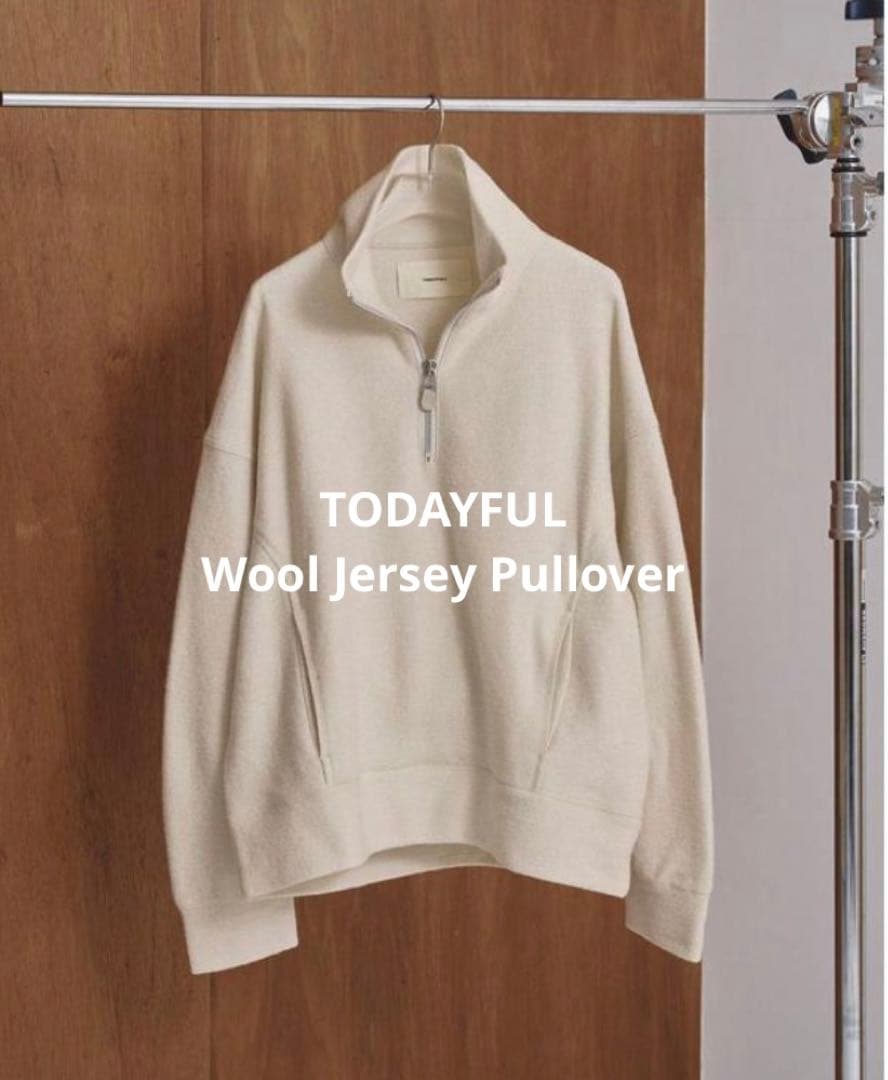 TODAYFUL Wool Jersey Pullover エクリュ TODAYFUL 「Wool Jersey Pullover」 size F color ecru 表情のある