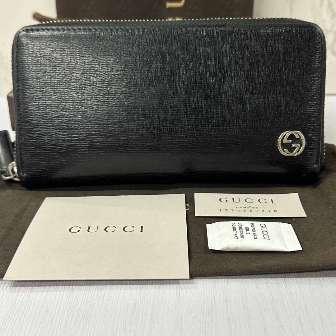 新品同様‼️ グッチ GUCCI 財布 長財布 シェリーライン ラウンド
