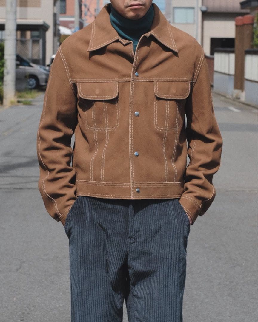た*ま様 YOKE 23AW レザージャケット スエード トラッカージャケット