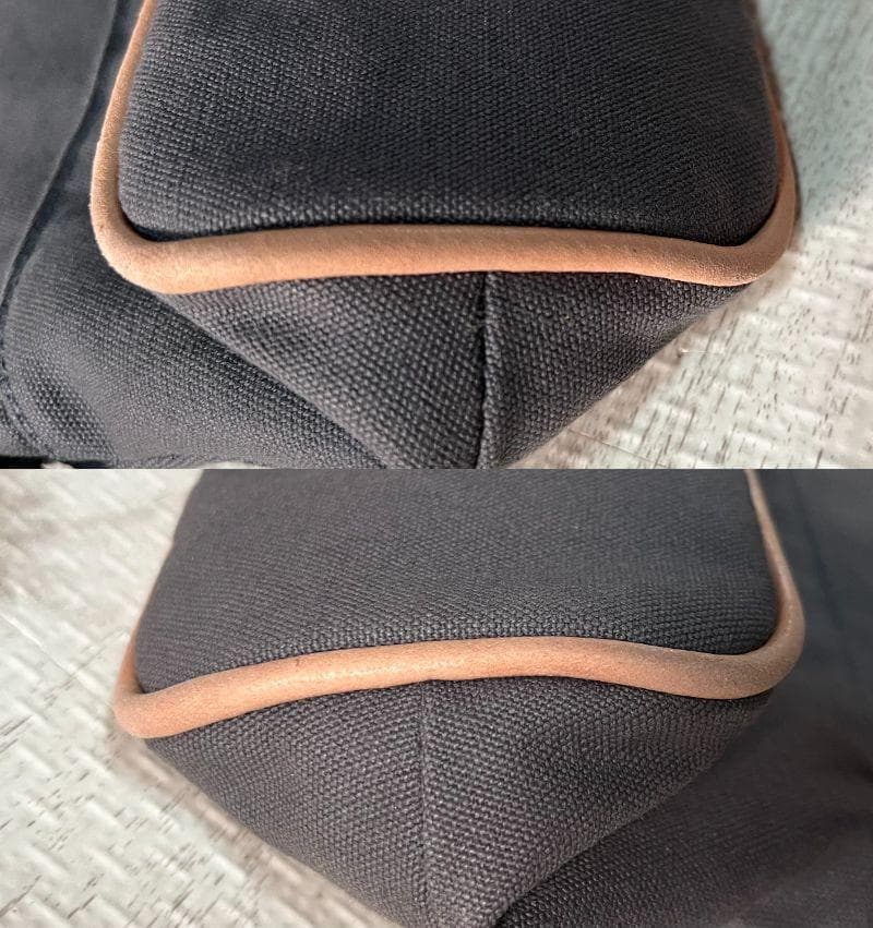 HERMES エルメス ボリード ポーチ ロゴ キャンバス グレー - メルカリ