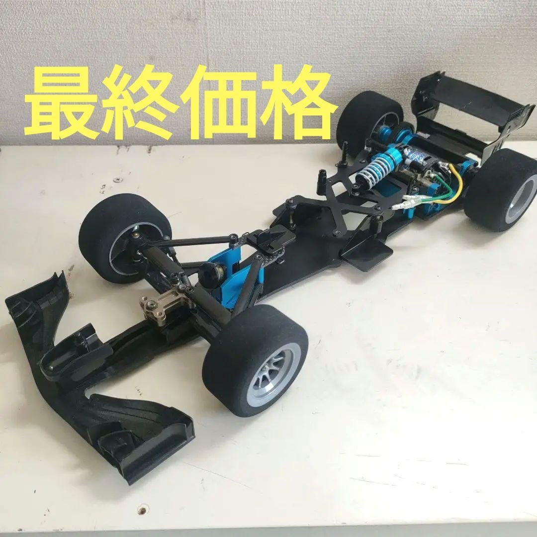 【走行少】タミヤF104シャーシ、オプション多数装備 走行少】タミヤF104シャーシ、オプション多数装備