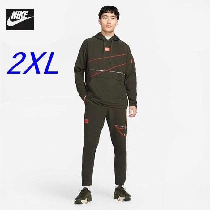 C2新品 2XL ナイキ 上下セット ビッグスウッシュ セットアップ NIKE - XXL NIKE ビッグスウッシュ セットアップ ウーブン ジャケット