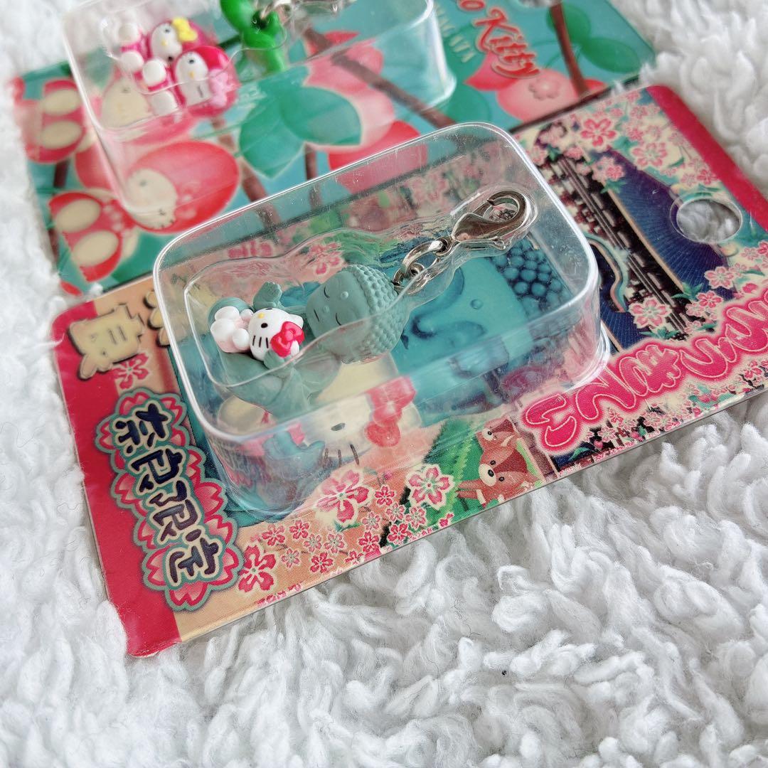 希少】ご当地キティファスナーマスコット2点セット 山形さくらんぼ