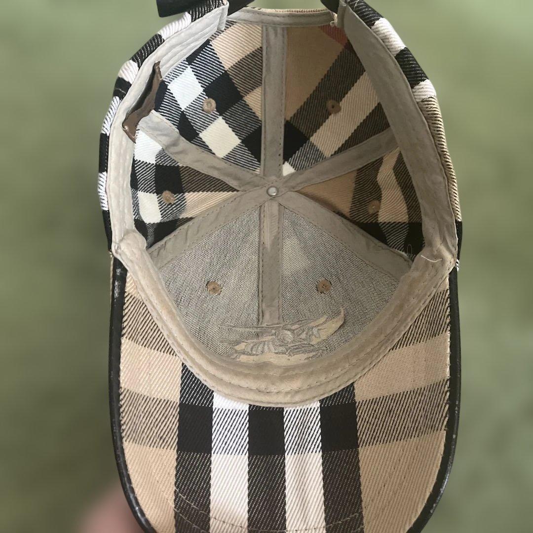 Burberry チェック柄キャップ - メルカリ