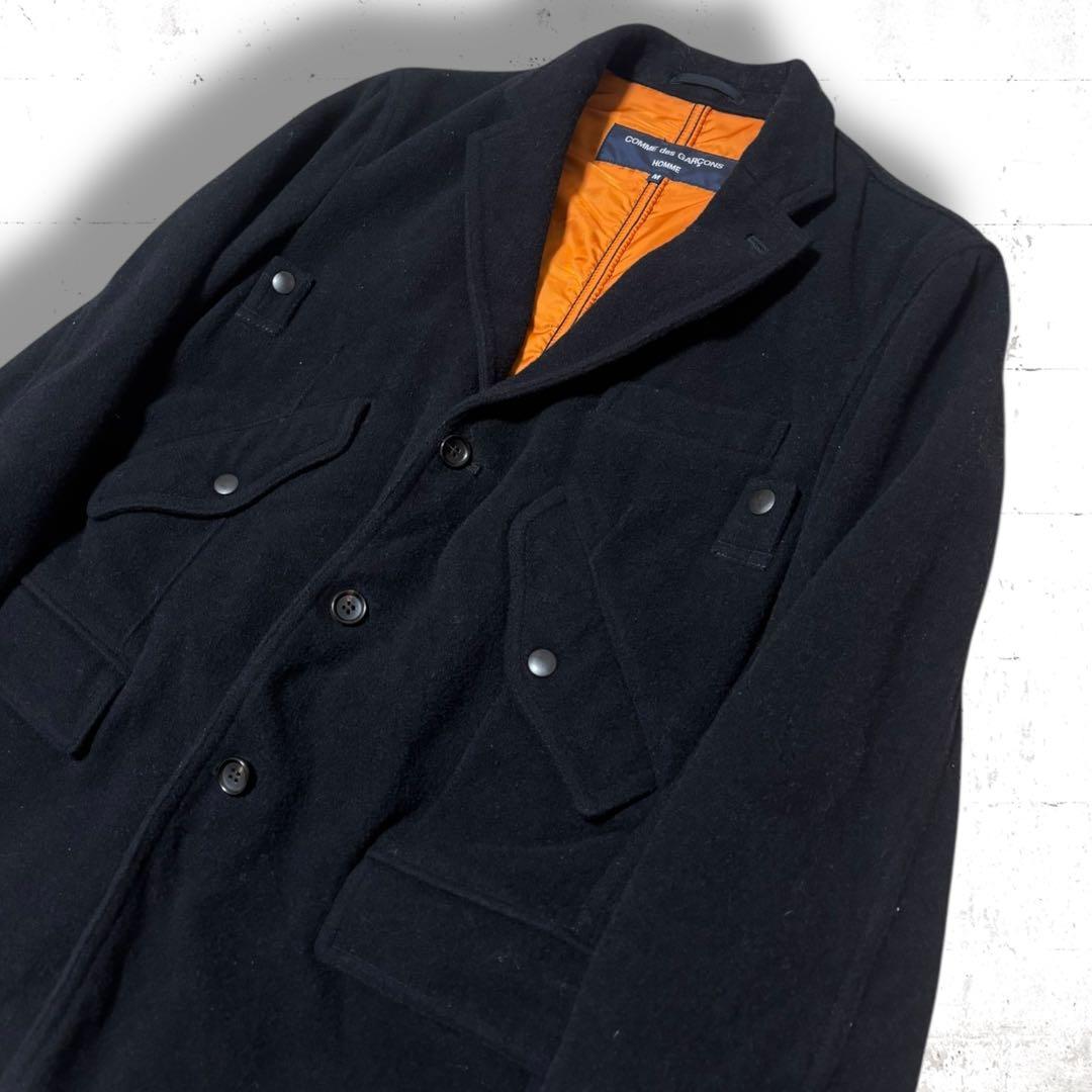 archive コムデギャルソンオム ウール ジャケット ミリタリー M - メルカリ