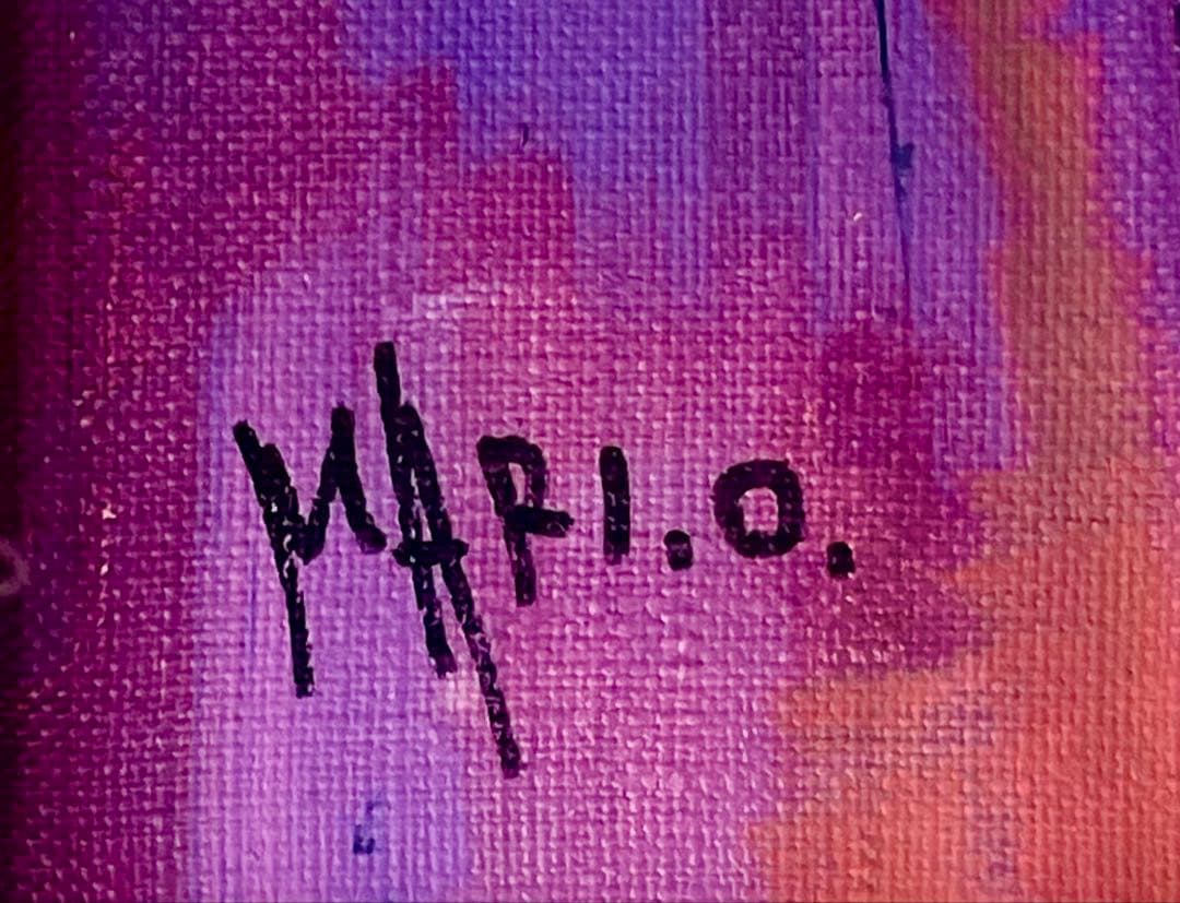 折橋真理子 【真作 】「しくらめん」油彩8号 パリの窓辺 一枚の繪取扱