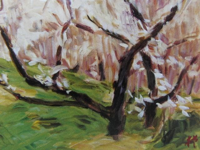 楢原健三、【南紀梅林】、希少な大判額装用画集より、美品、日本人画家