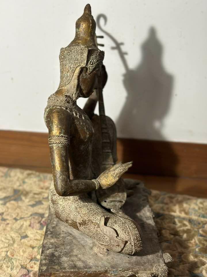 貴重】タイ仏像 19世紀 古銅鍍金仏 ガンダルヴァ - メルカリ
