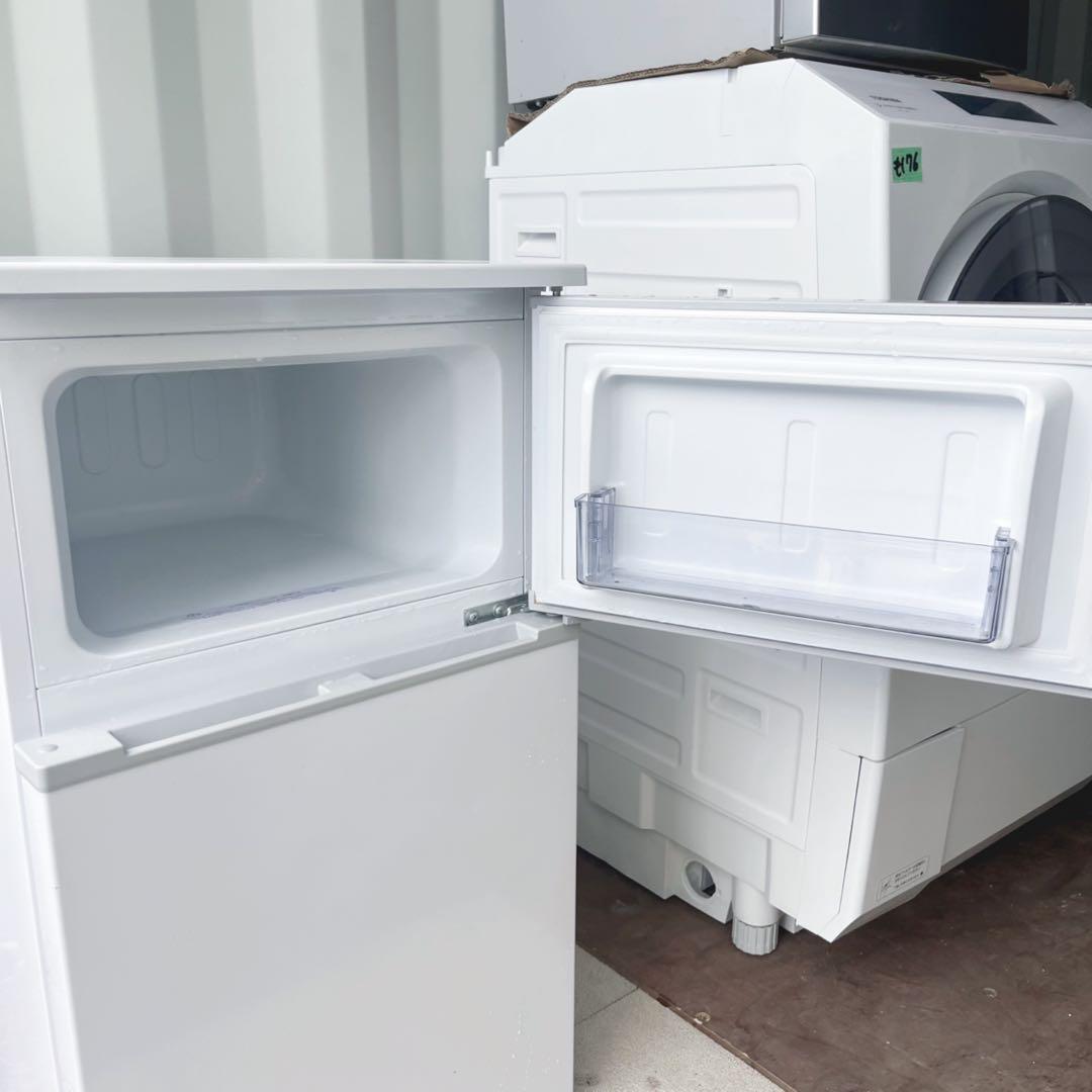 取付無料！格安早い者勝ち！コンパクトサイズ ホワイトインテリア冷蔵庫！洗濯機