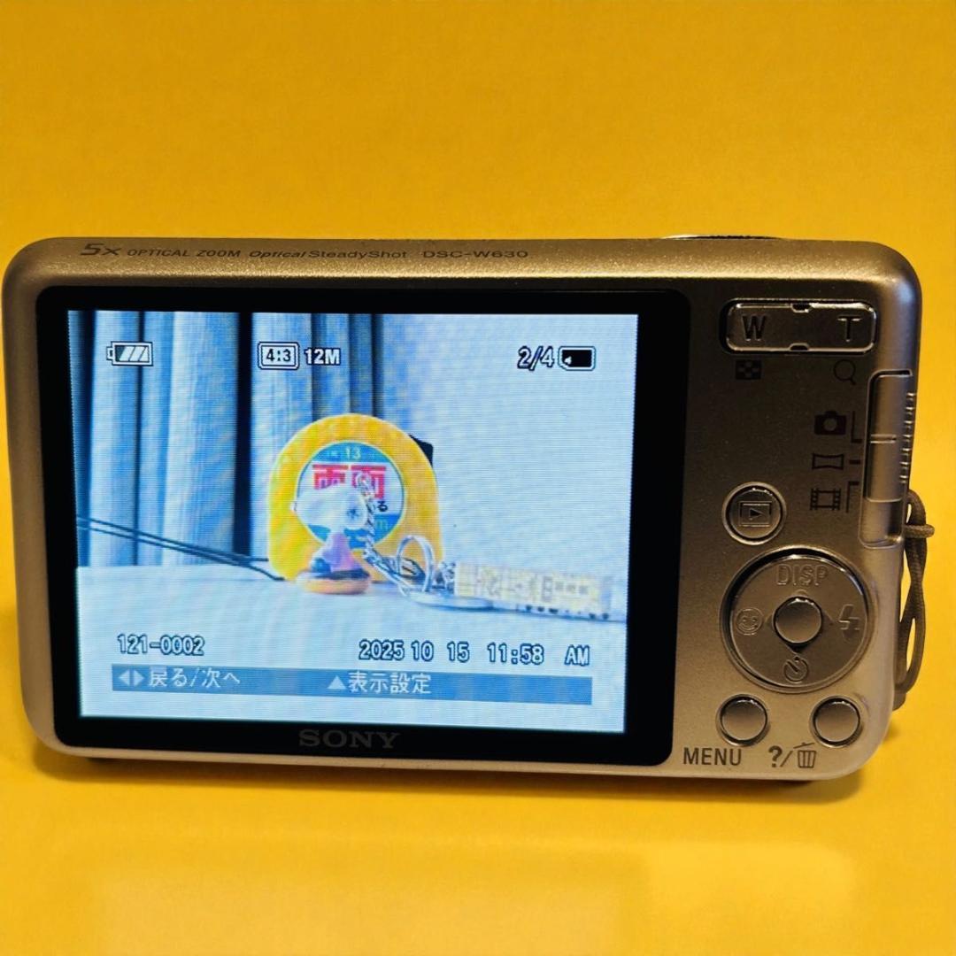 【超美品】SONY Cyber-shot DSC-W630 シルバー　美箱付き