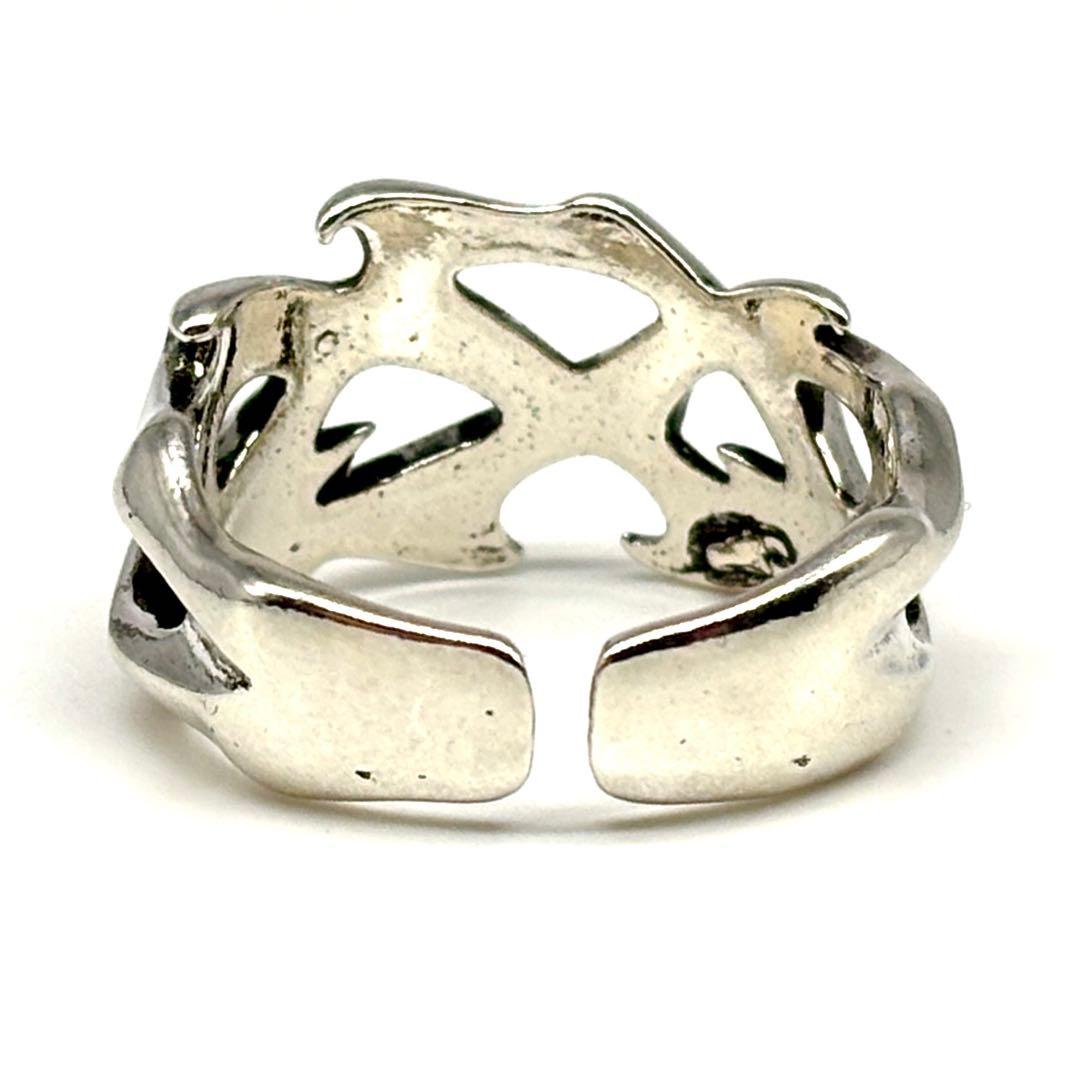 シルバーリング メンズ 指輪 19号 フリーサイズ 新品 人気【PN3-369