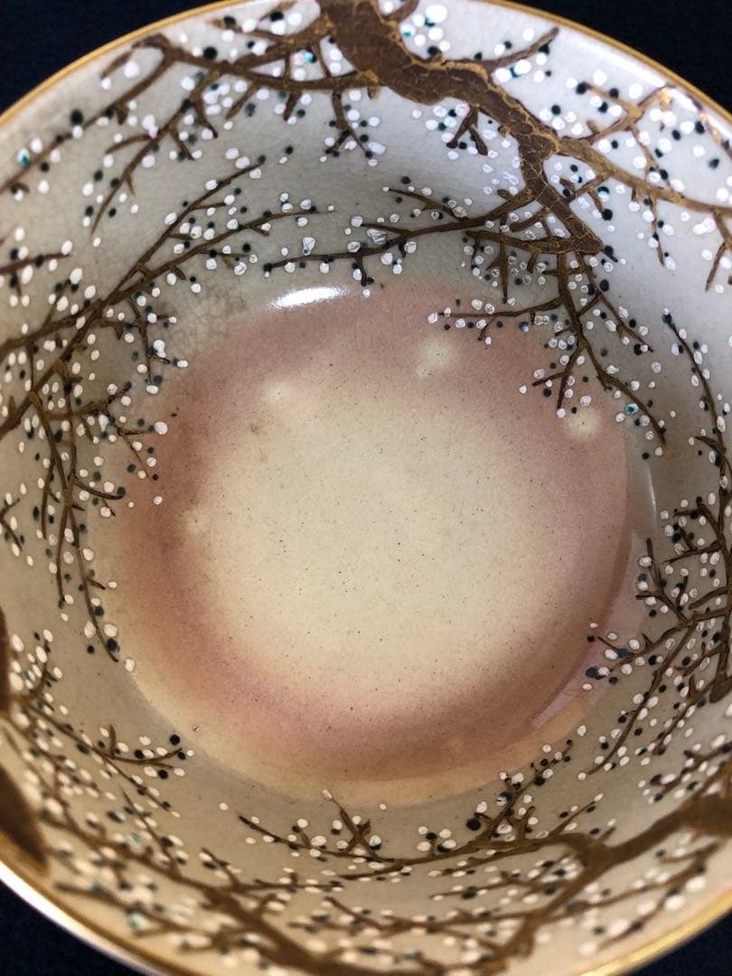 割引❗️《R》懐石 仁清光琳梅画写 向付10客 快楽造 共箱　251009い1