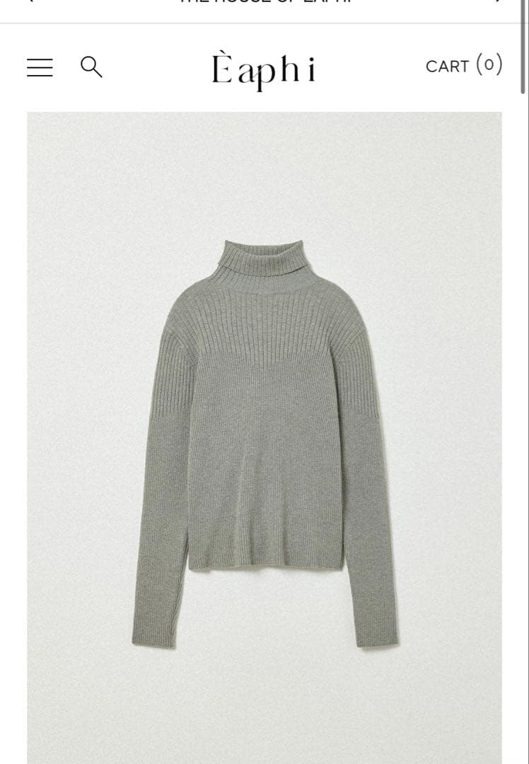 Riii様 Eaphi RANDOM RIB TURTLENECK KNIT Riii様 Eaphi RANDOM RIB TURTLENECK KNIT - メルカリ