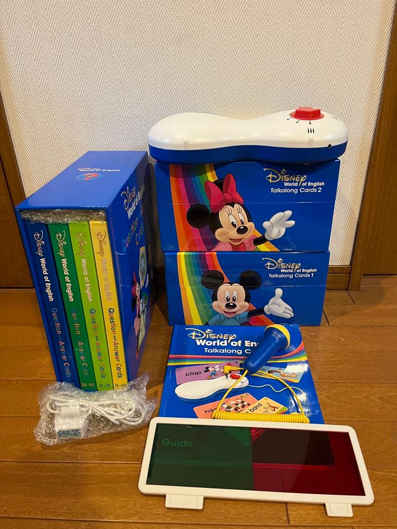 ふ*う様 ☆トークアロングプレイメイトエアー Q＆Aカード DWE ディズニー英 ほぼ新品 ディズニー 英語 システム トークアロング プレイメイト Q&A
