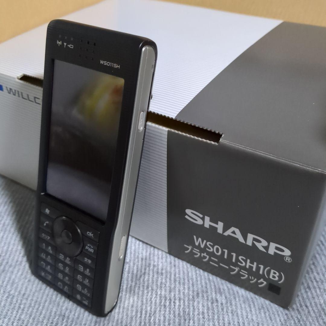 [未使用] WILLCOM SHARP WS011SH1(B) WILLCOM Advanced/W-ZERO3[es] WS011SH1(B) ブラウニーブラック