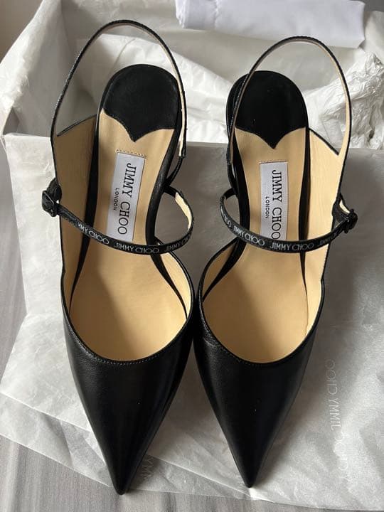 最終値下JIMMY CHOO ジミーチュウ　パンプス廃盤新品未使用 定価以下 中古・古着通販】JIMMY CHOO (ジミーチュウ) スウェードヒールパンプス