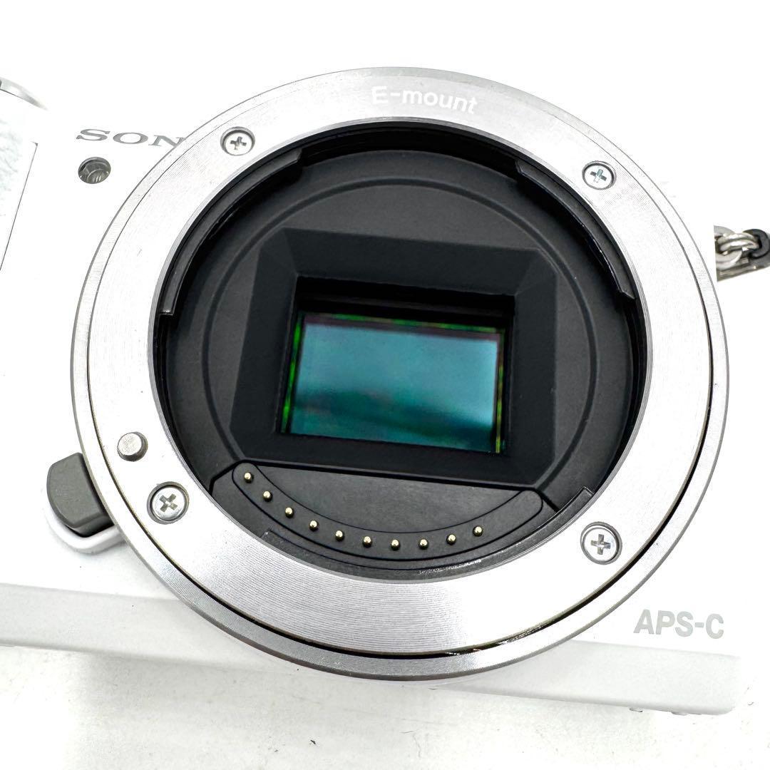 美品 Sony ソニー α5100 パワーズームキット ホワイト ミラーレス一眼