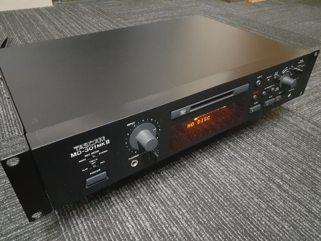 録音再生OK！TASCAM MD-301MK2 業務用MDデッキ おまけ多数あり