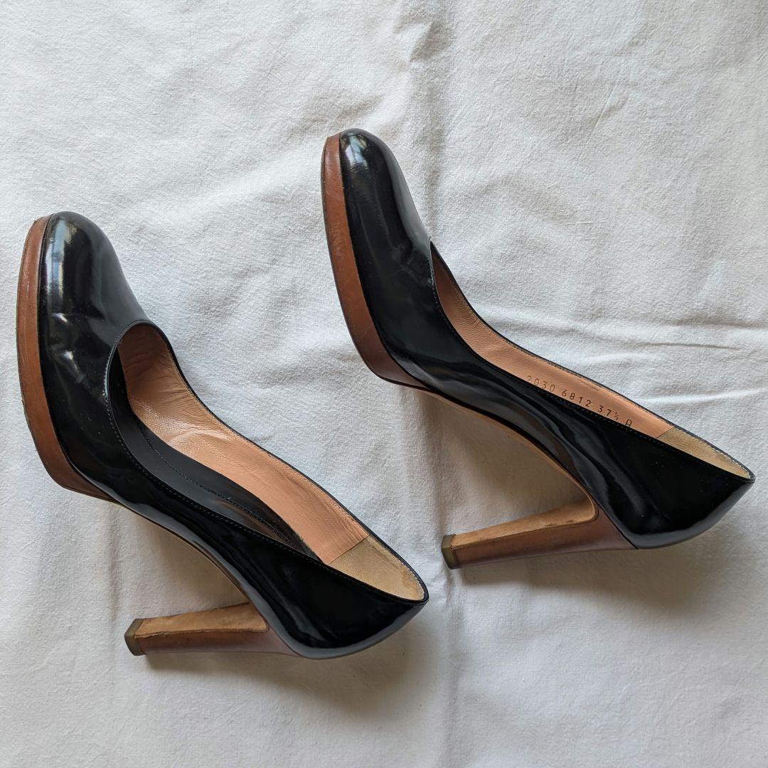 Sergio Rossi セルジオロッシ エナメル パンプス 24.5cm 黒 - メルカリ