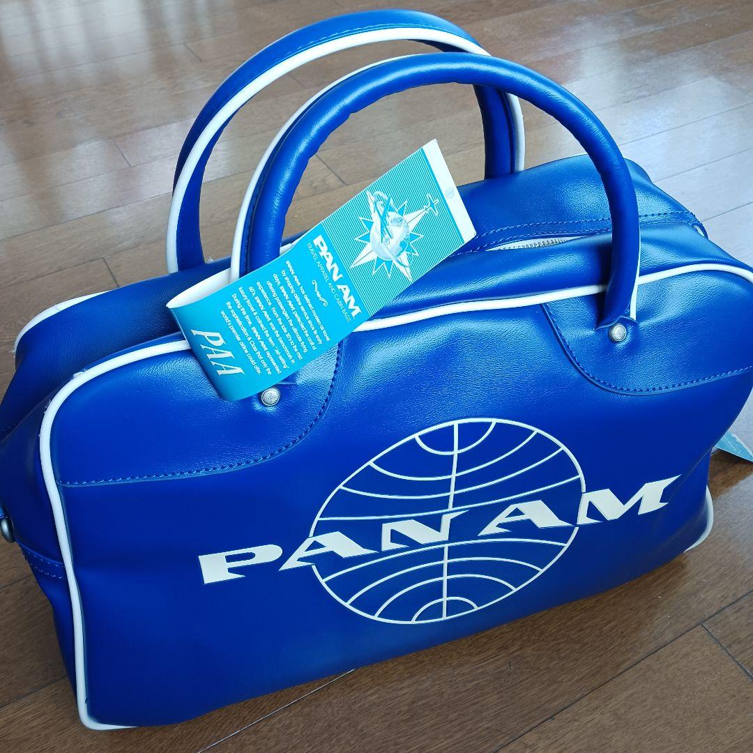【かずや＠断捨離中】新品未使用PAN AM ボストンバッグ 青 2026年最新】pan am ボストンバッグの人気アイテム - メルカリ