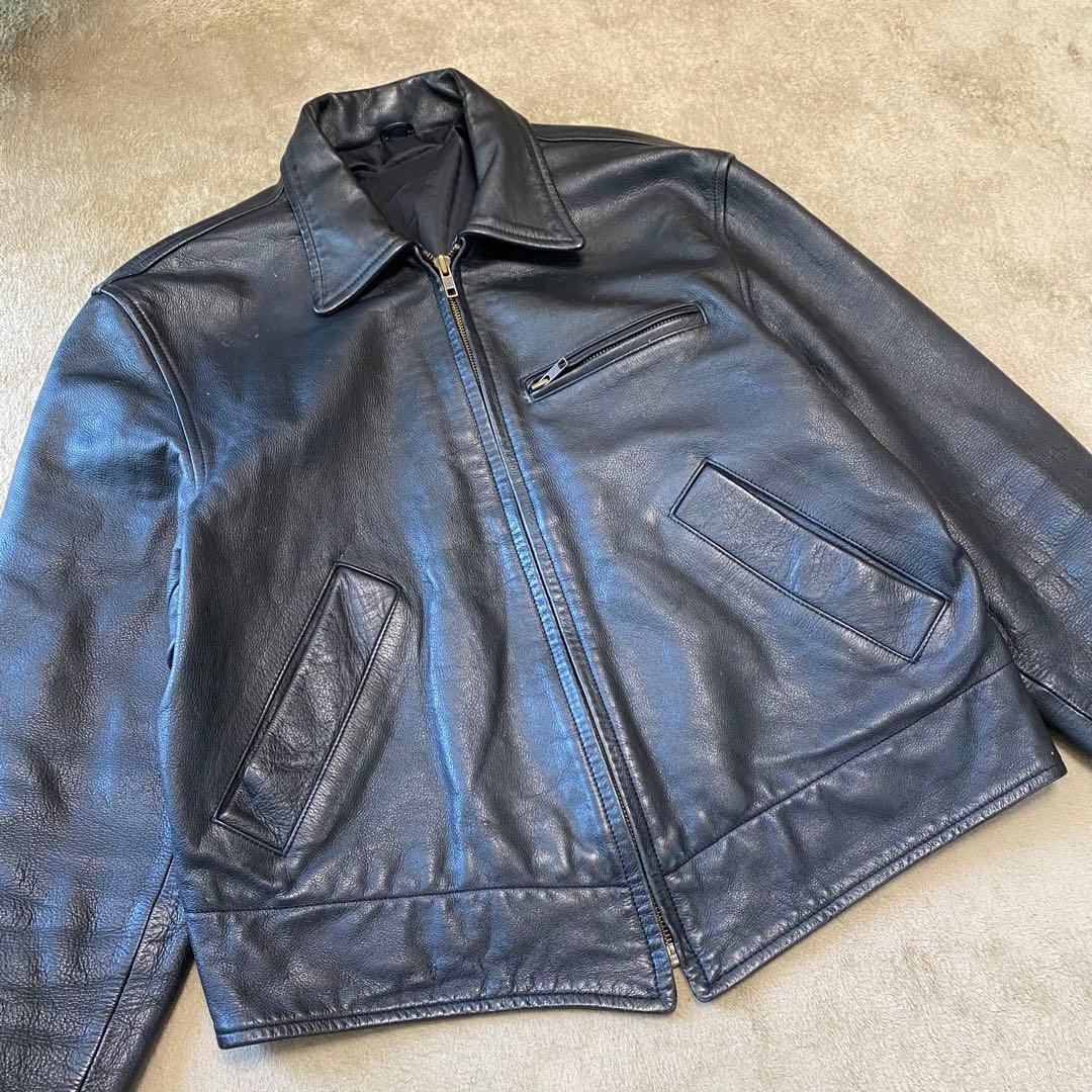 Paul Smith ポールスミス カウレザー シングルライダース ジャケット