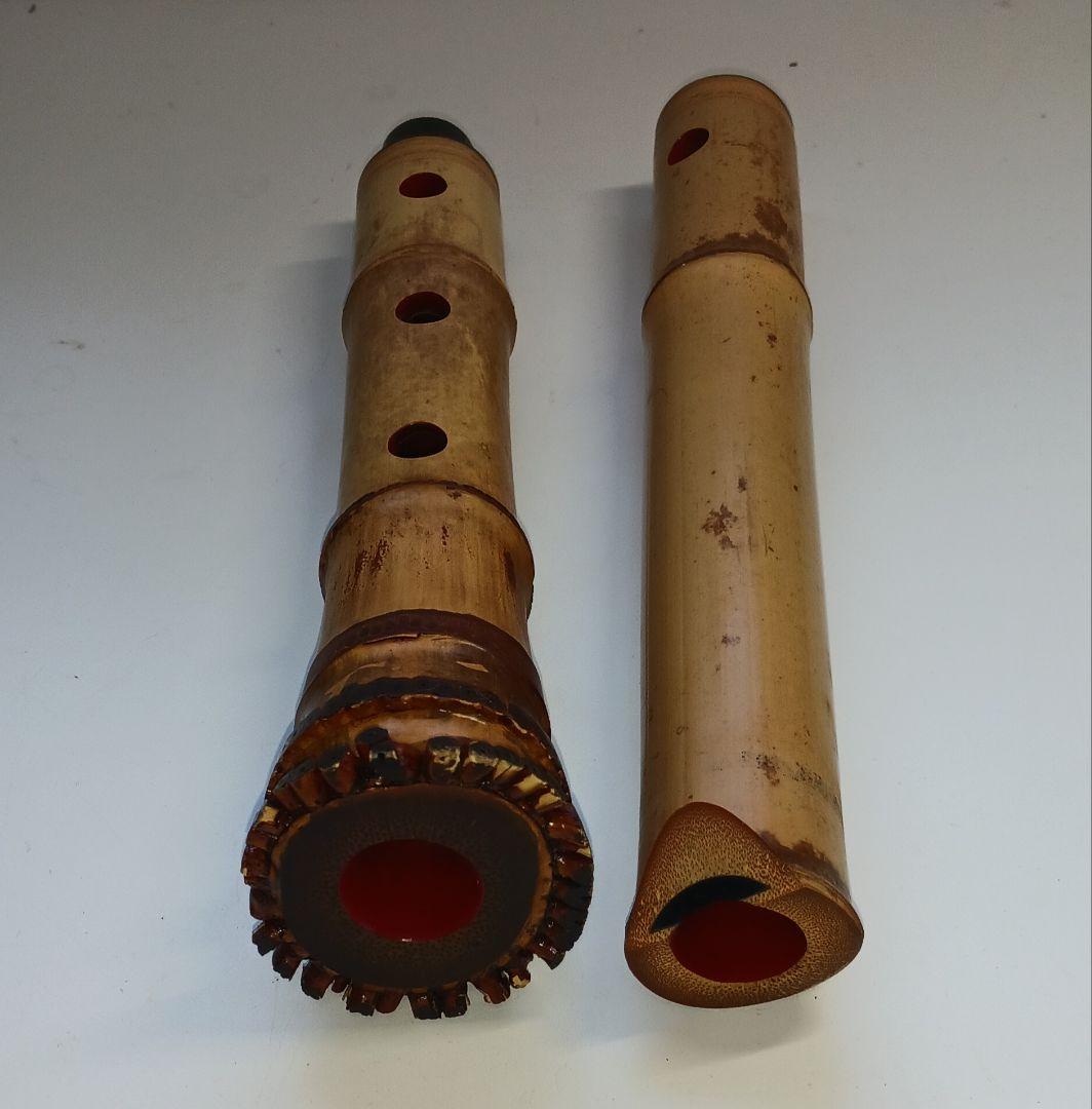 真山作 尺八 本体とケース付き
