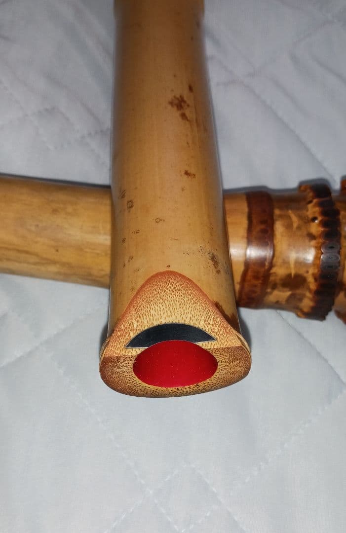 真山作 尺八 本体とケース付き