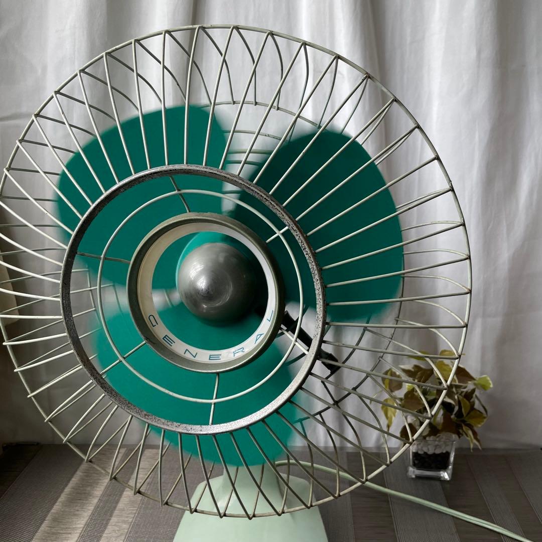 ★動作品 レトロ 扇風機 CENERAL ゼネラル 30cm 3枚羽根