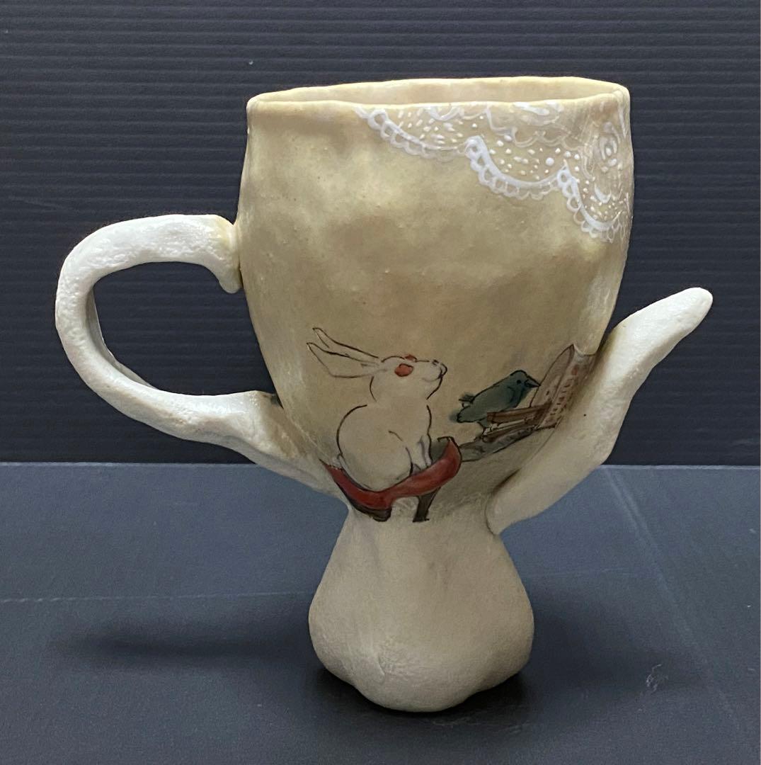 九谷焼 兎 バニーガール カップ 北井真衣 - メルカリ