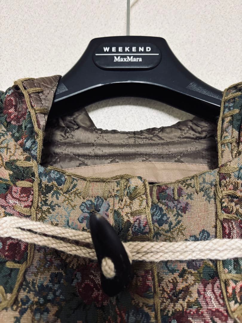 ワンダフルワールドKANEKOISAOカネコイサオ☆花柄 ダッフルコート