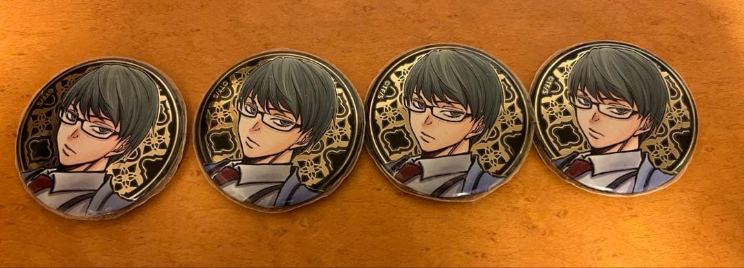 黒子のバスケ 15th 原画展 アルティメタル 缶バッジ 緑間真太郎 4個