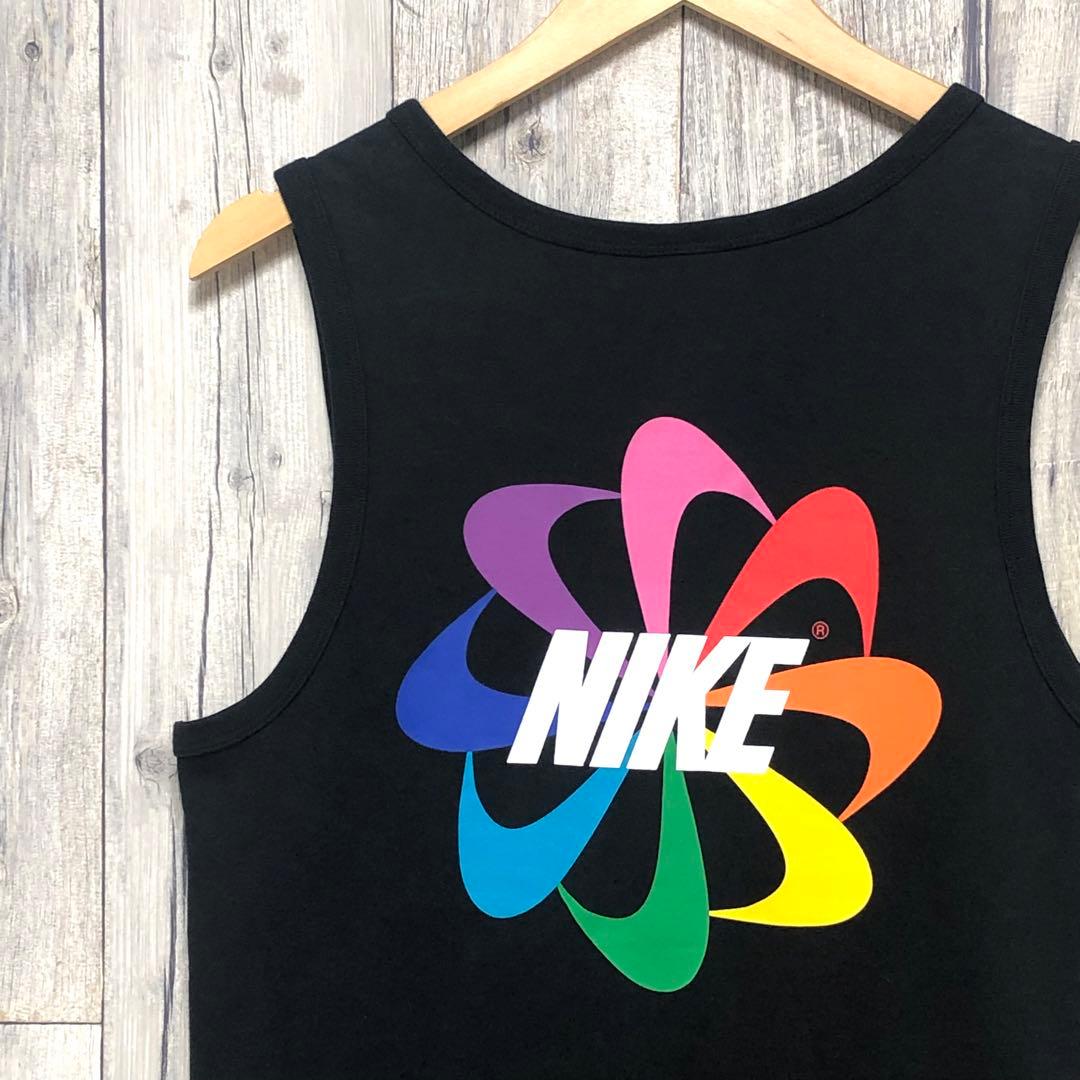 NIKE ナイキ BE TRUE タンクトップ 風車ロゴ レインボーカラー S