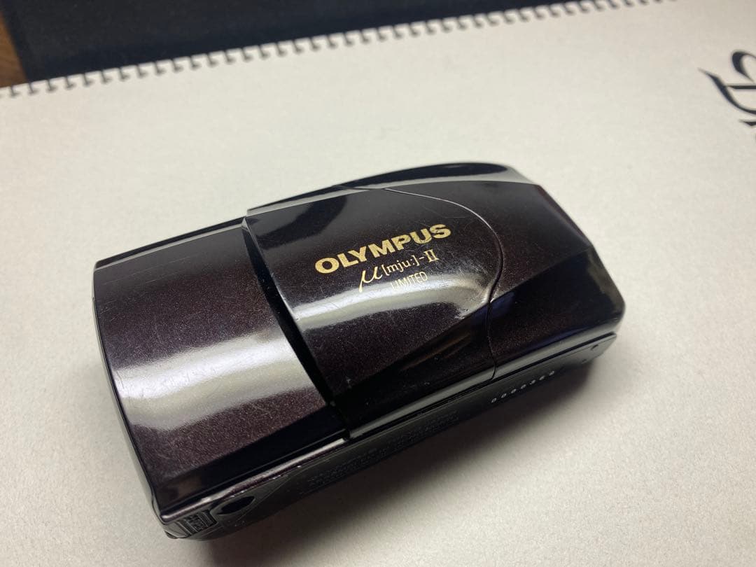 OLYMPUS MJU ii LIMITED バーガンディ フィルムカメラ