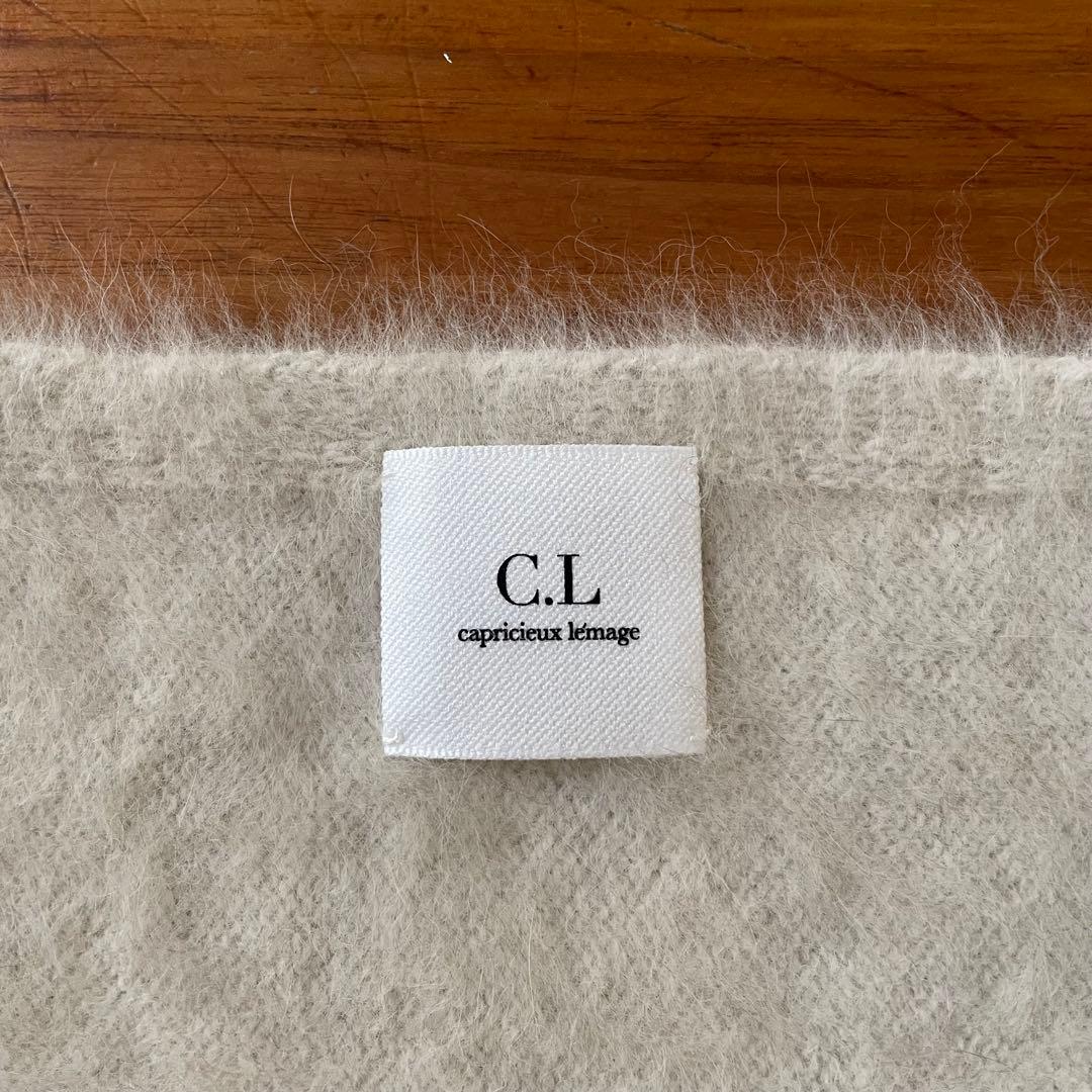 カプリシュレマージュ 今期 FOXカシミアドルマンニット エクリュ