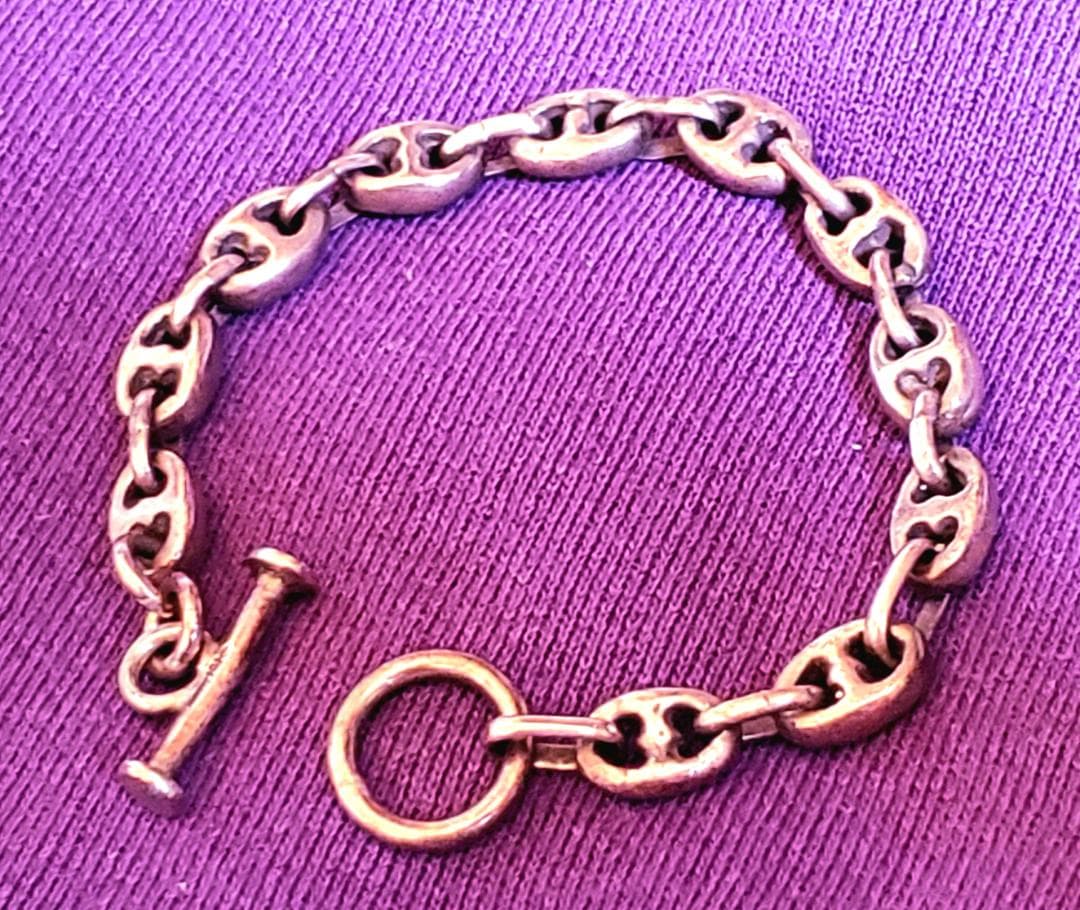 【希少】ハート型 アンカーチェーン sterling silver 希少】ハート型 アンカーチェーン sterling silver