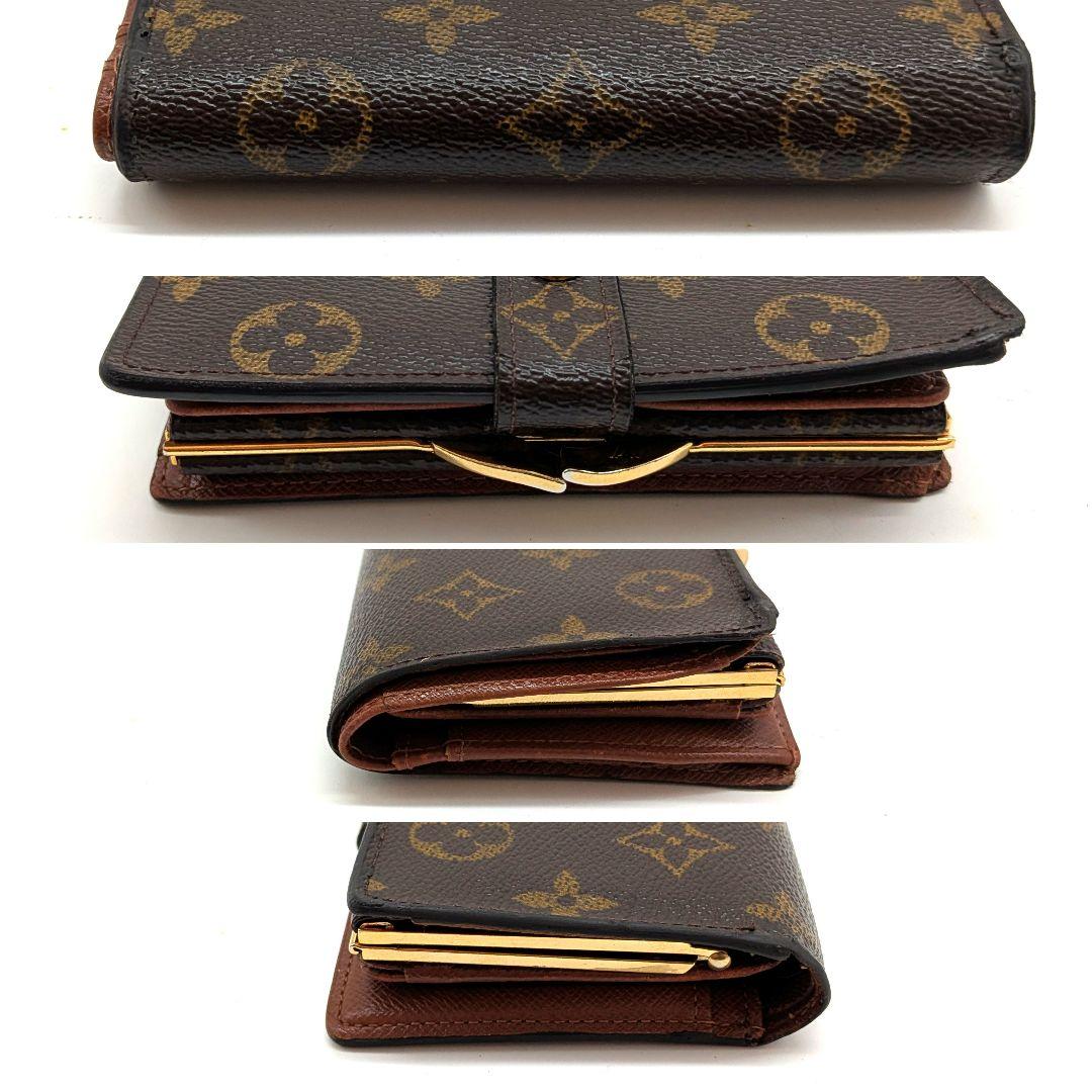 ルイヴィトン モノグラム ビエ ヴィエノワ がま口 折り財布 B32 - メルカリ