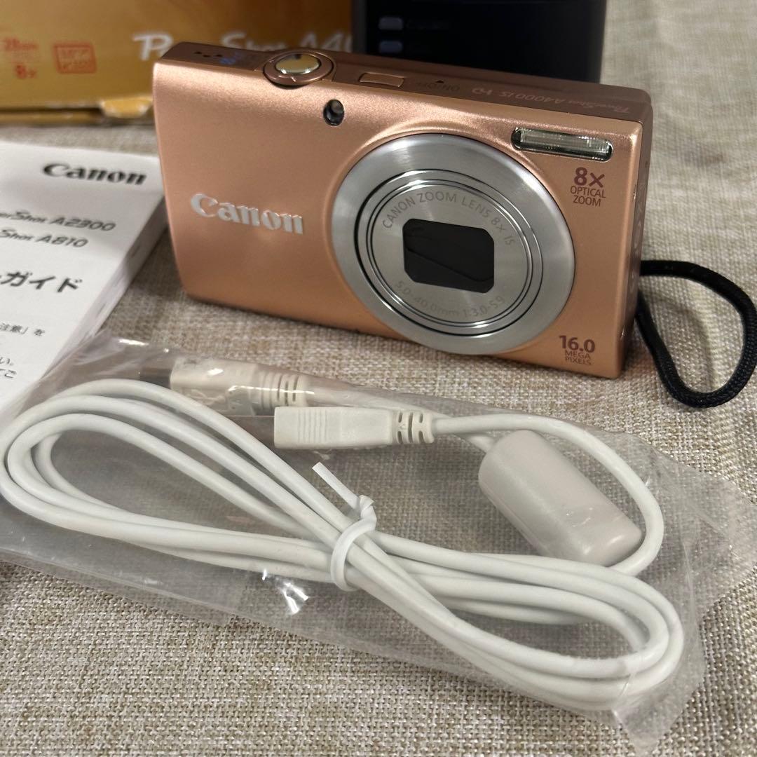 【美品】Canon PowerShot A4000 IS ピンク コンデジ