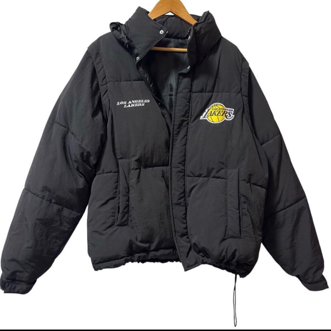 ロサンゼルス・レイカーズ ダウンジャケット ブラック - メルカリ
