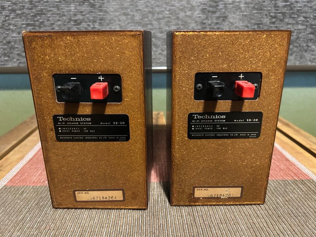 Technics SB-30 フルレンジスピーカー 木製　70s