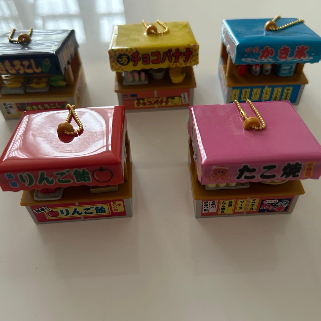 ミニチュア】 夏祭り屋台 キーホルダーセット - メルカリ